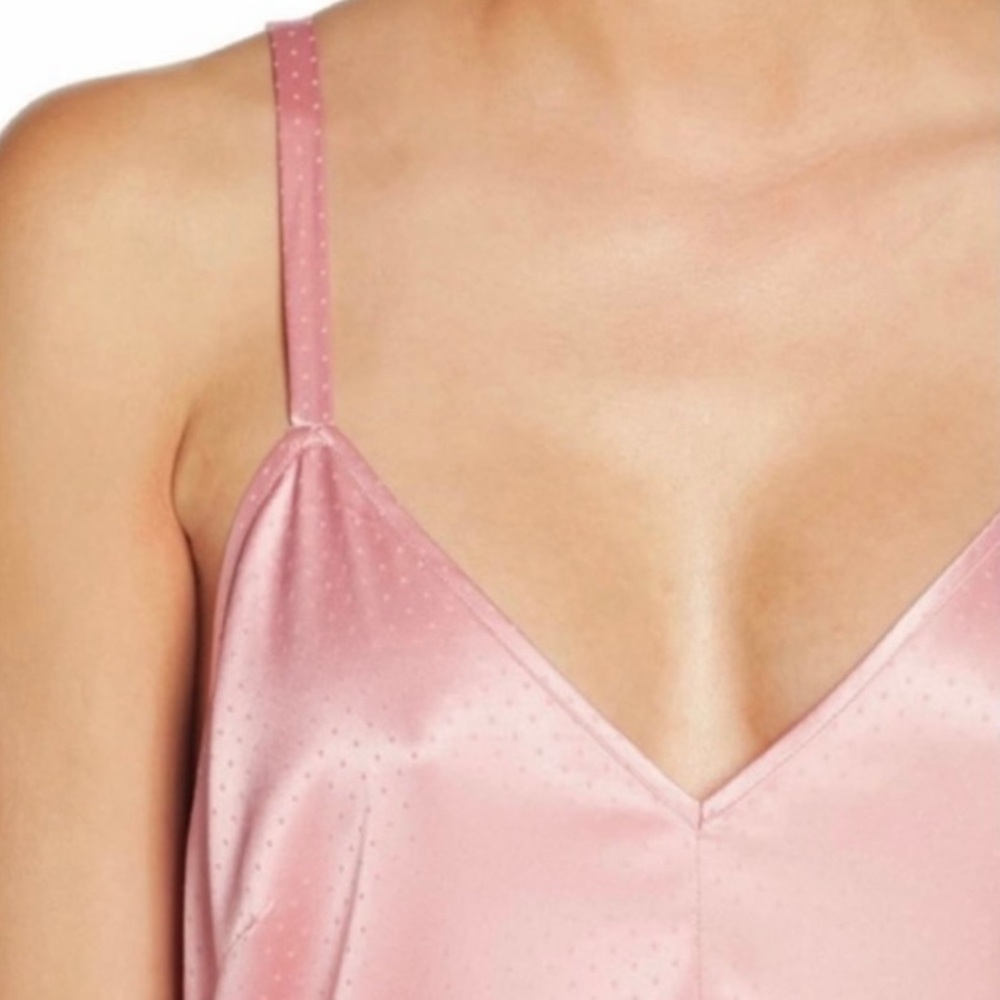 NEW SOMETHING NAVY PINK MIDI SLIP DRESS - Picture 3 of 9